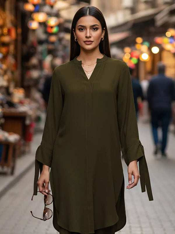 2PC Stitched Textured Fabric Suit (WP7L2PBC322)