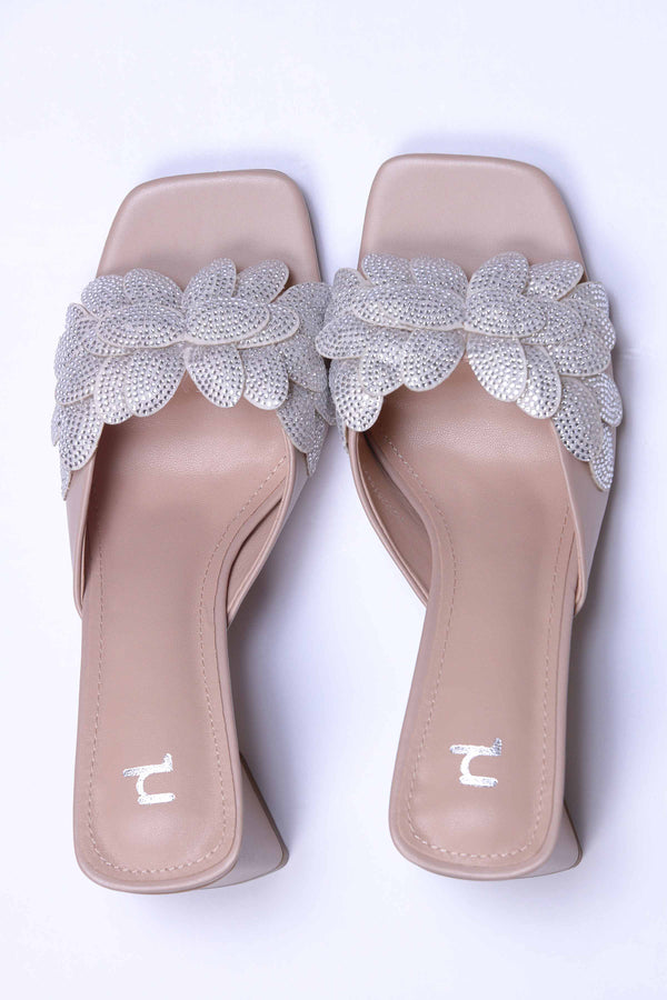 Gold Block Heels-440662919