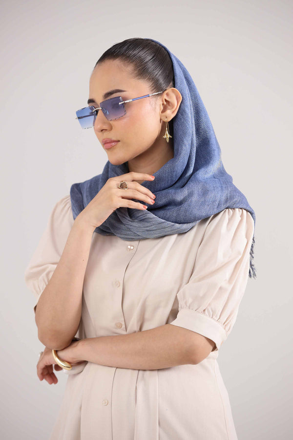 Blue Women Scarf-442352108