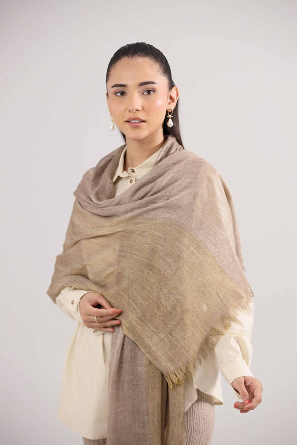 Khaki Women Scarf-442352130