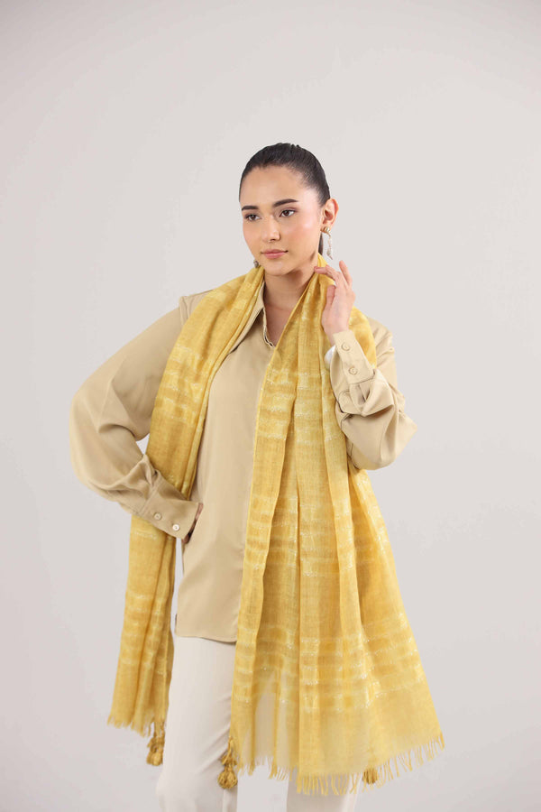 Yellow Women Scarf-442362102
