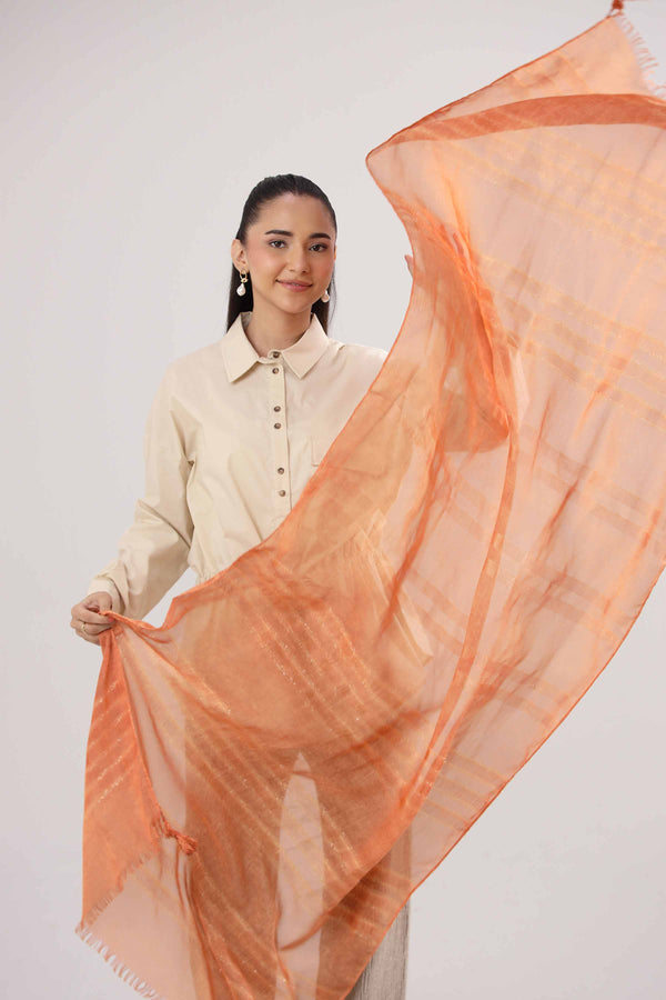 Orange Women Scarf-442362106