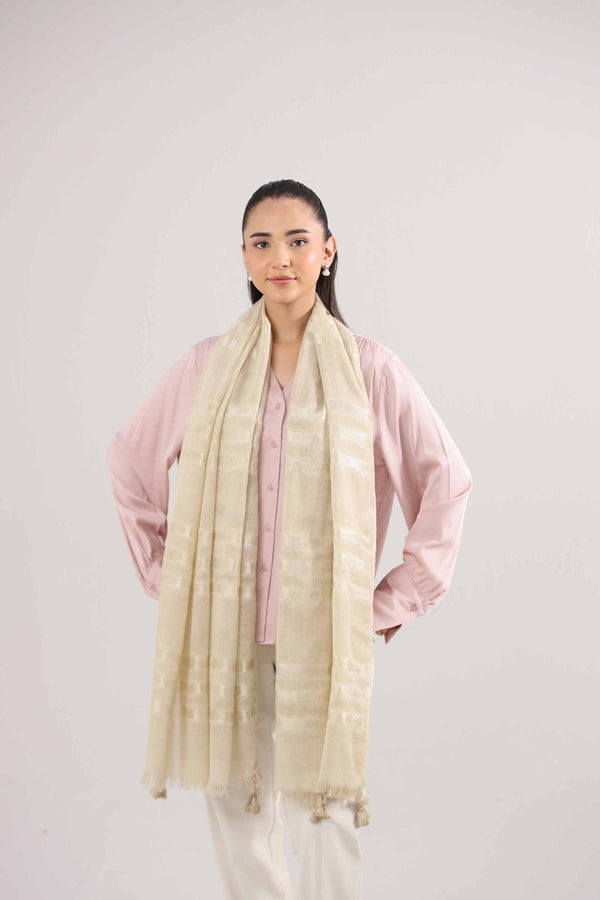 Beige Women Scarf-442362118