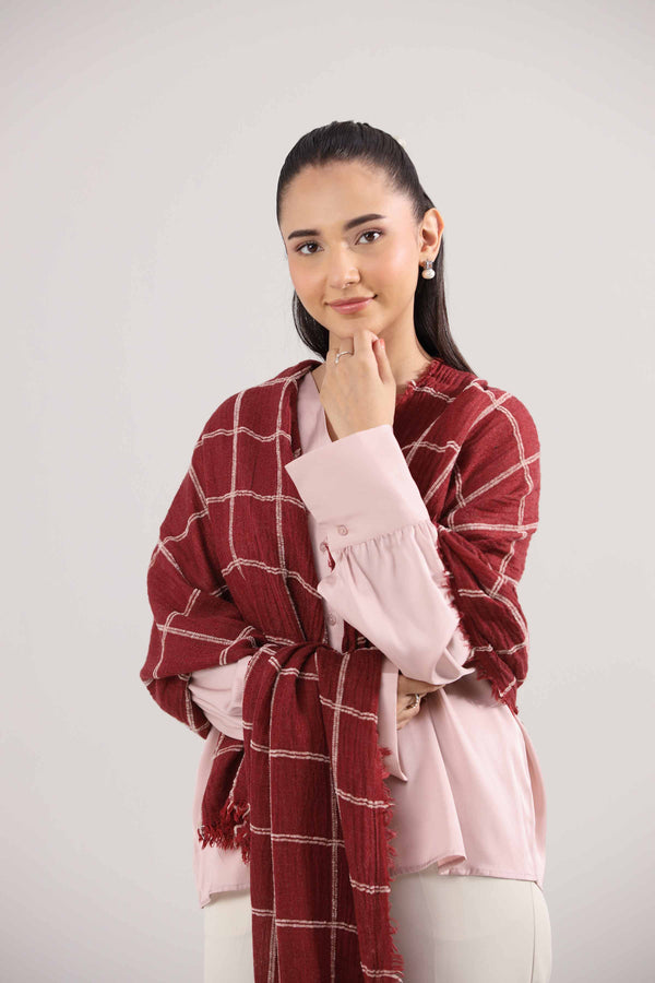 Red Women Scarf-442382101
