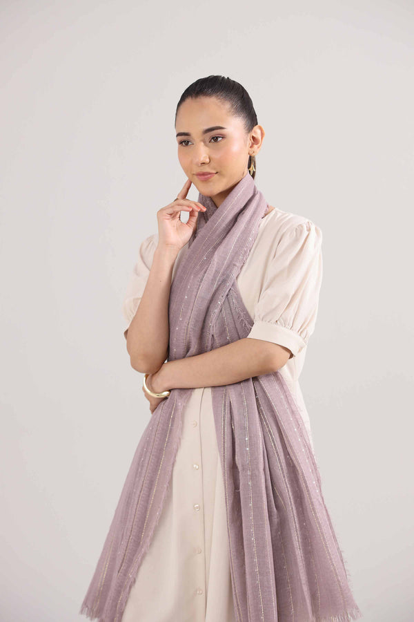 Dark Purple Women Scarf-442402109