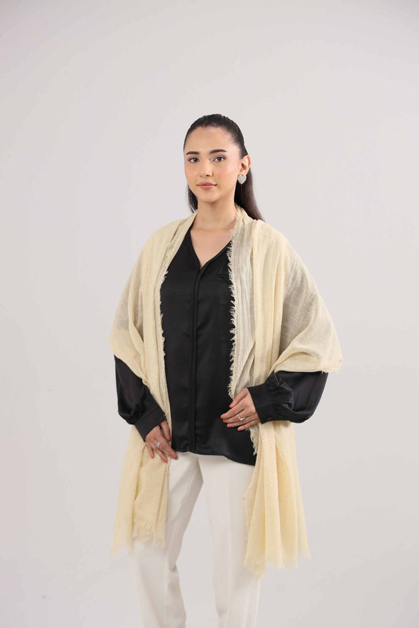 Beige Women Scarf-442412118