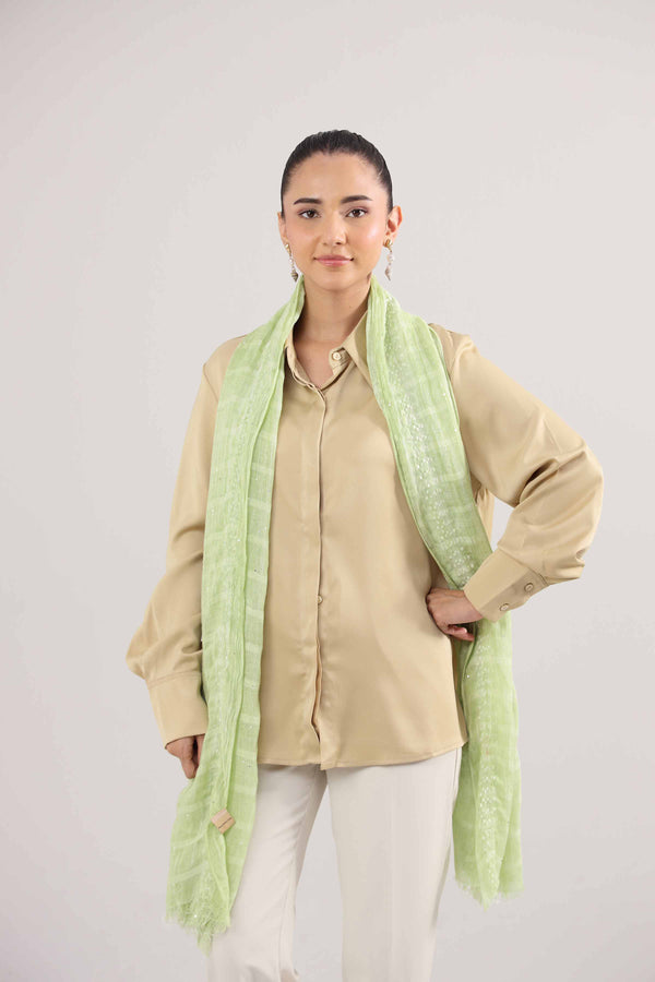 Green Women Scarf-442432104