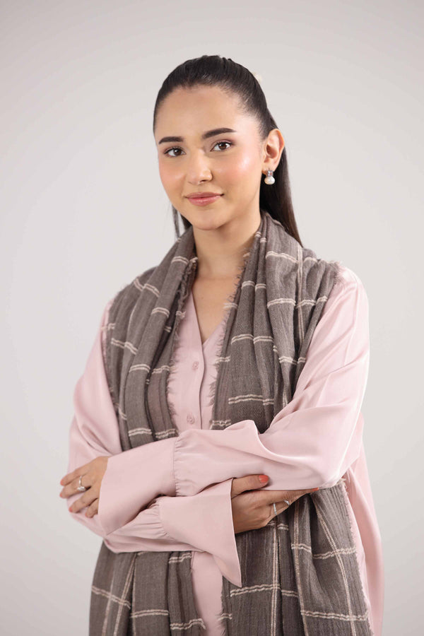 Light Pink Women Scarf-442432114