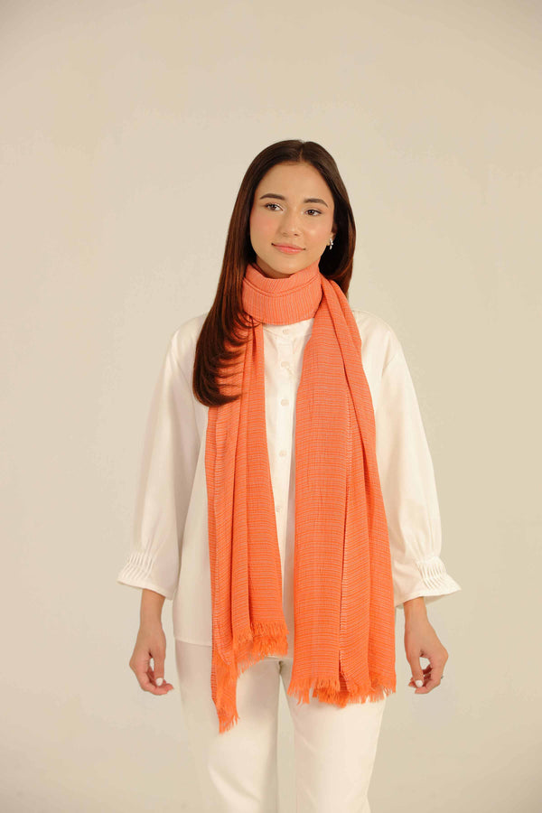 Orange Women Scarf-442452106