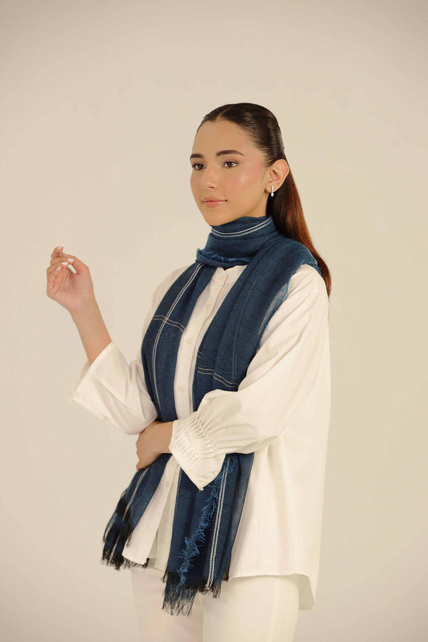 Blue Women Scarf-442642108