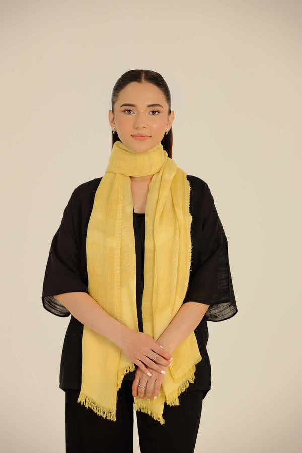 Yellow Women Scarf-442712102