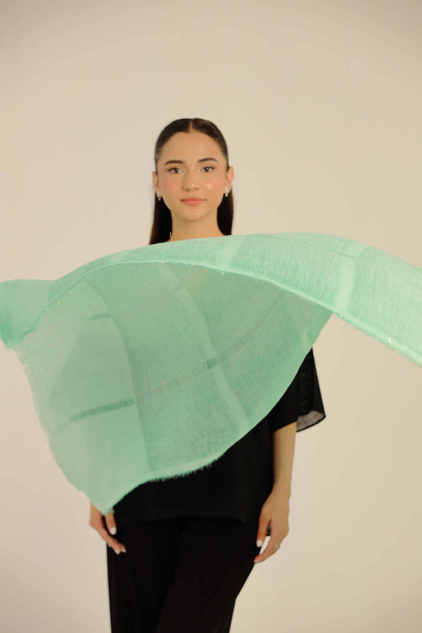 Light Green Women Scarf-442712114