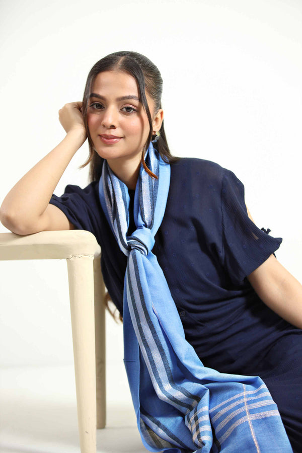 Blue Women Scarf-442762108