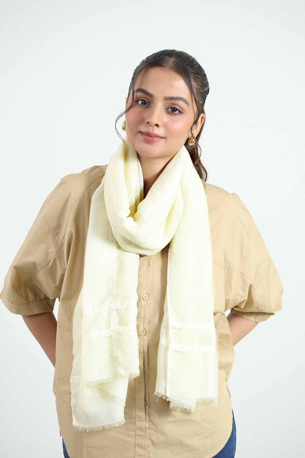 Beige Women Scarf-442822118