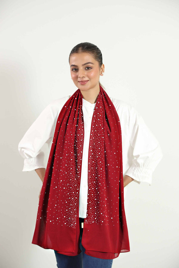 Maroon Women Scarf-442852122