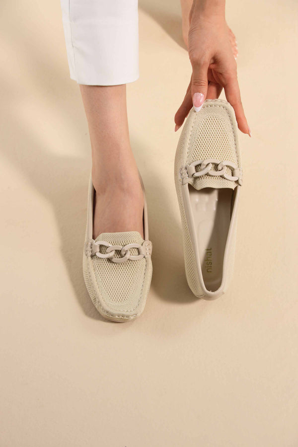 Beige Loafers-443062918