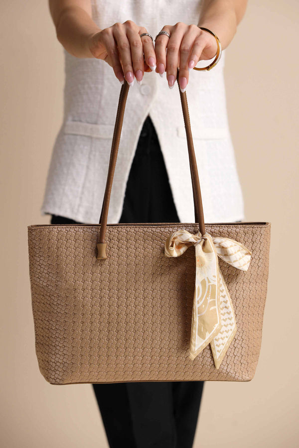 Khaki Tote Bag-443582130