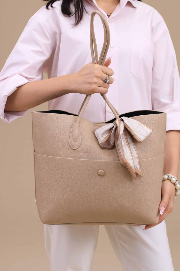 Khaki Tote Bag-443622130
