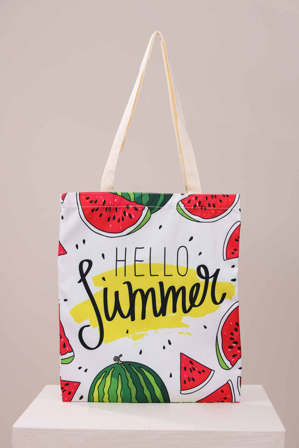 Off White Fabric Bag-443692107