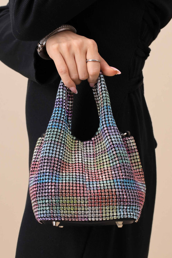 Silver Maroon Clutch-444182122