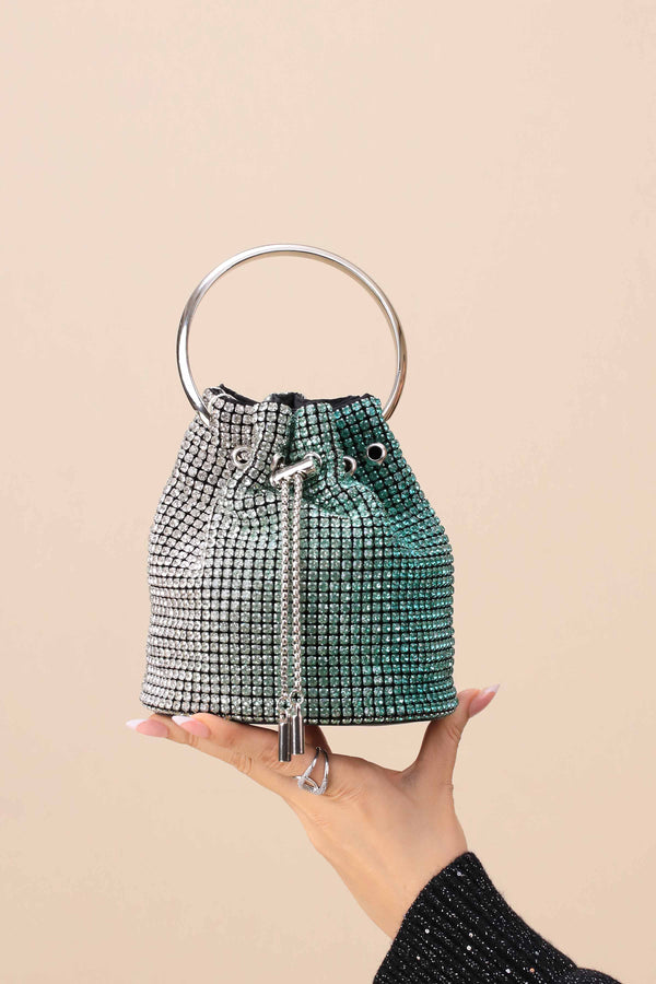 Gradient Green Clutch-444272104