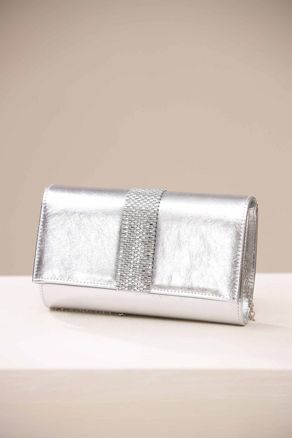 Silver Shoulder Bag-444582120