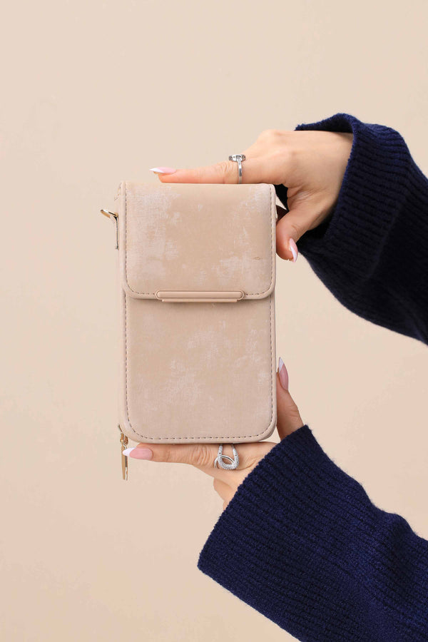 Beige Phone Bag-444922118