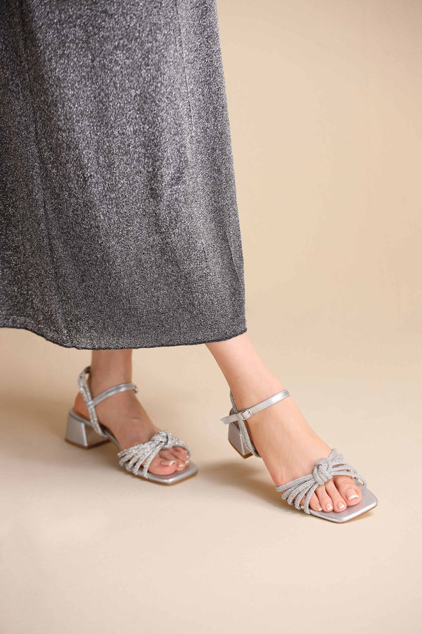 Silver Block Heels-445192920