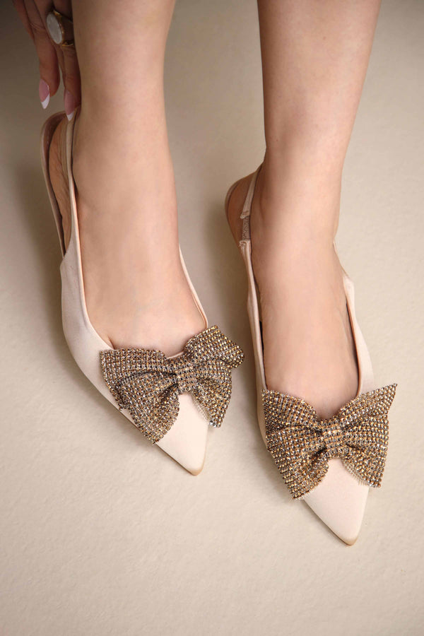 Gold Pumps Heels-445372919