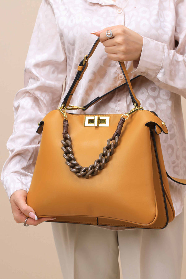 Yellow Shoulder Bag-445462102