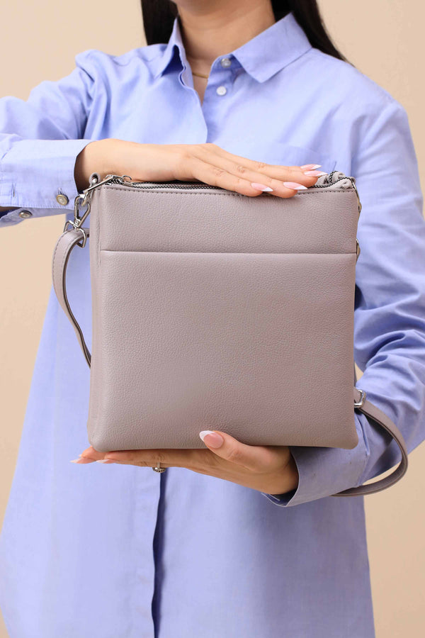 Grey Shoulder Bag-445612111
