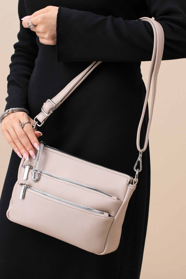 Cream Shoulder Bag-445622107
