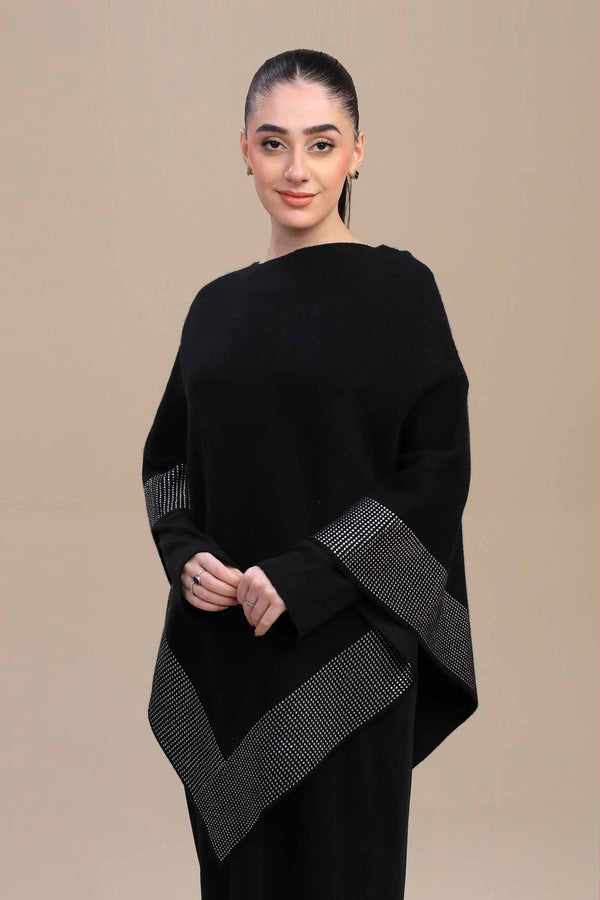 Black Cape Shawl-446172103