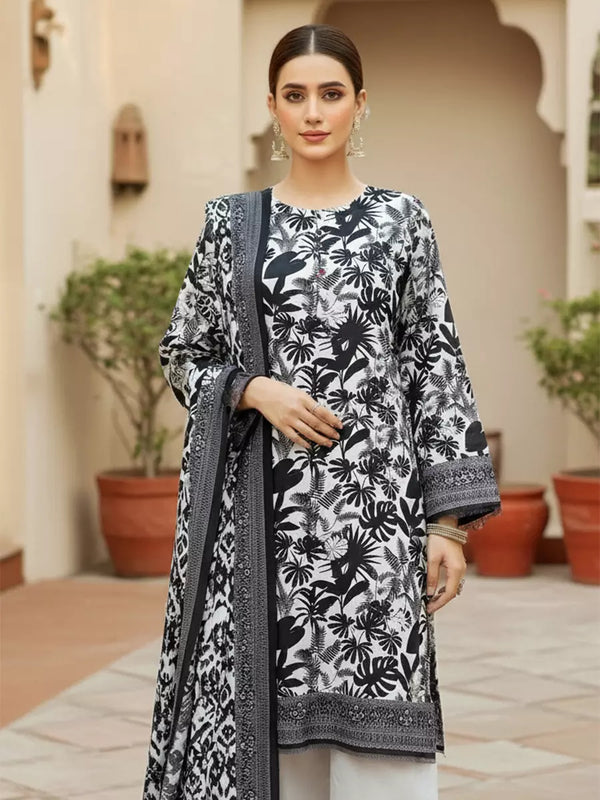 3PC Unstitched Printed Khaddar Suit (SUNS7ASI273)