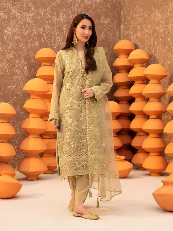 3PC Unstitched Festive Embroidered Suit (SUNS7JI056)