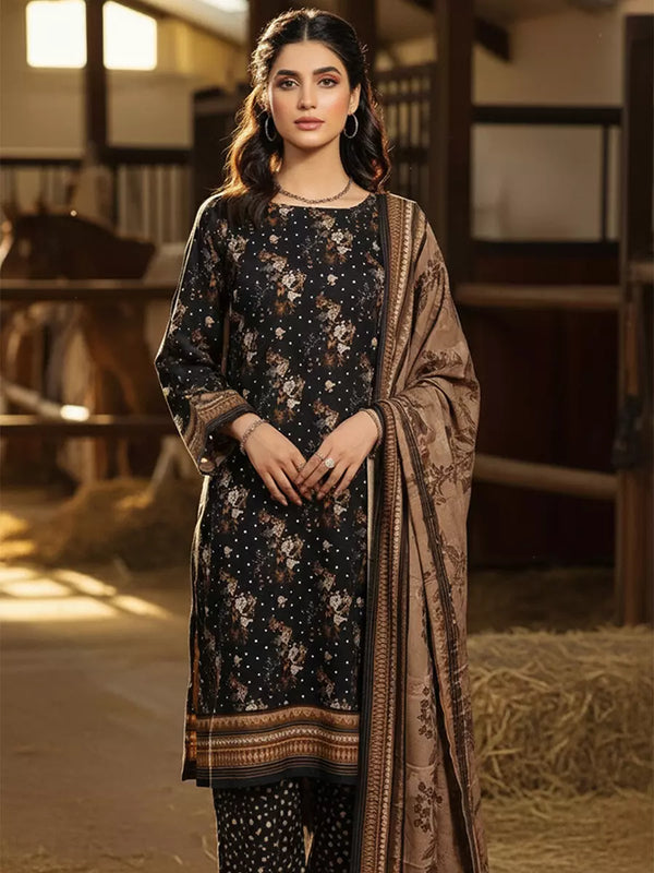 3PC Unstitched Printed Khaddar Suit (SUNS7ASI248)