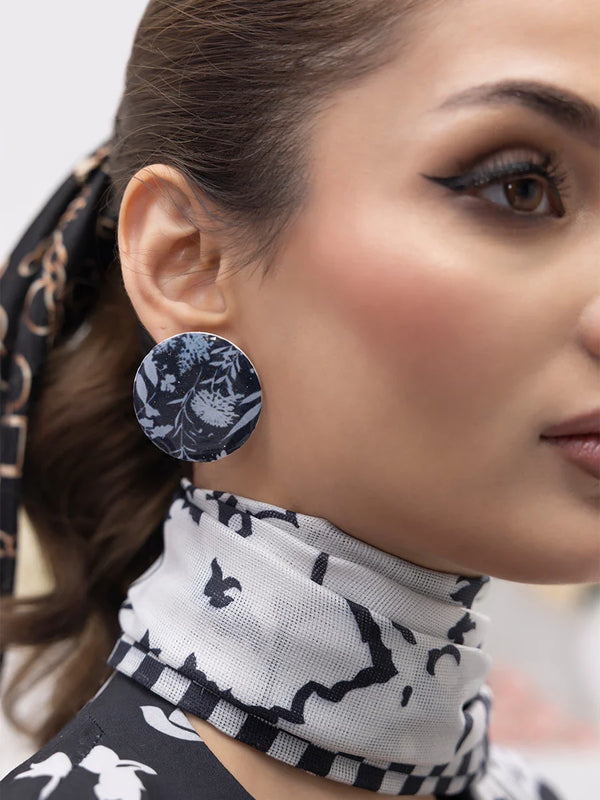 Midnight Petals Earring