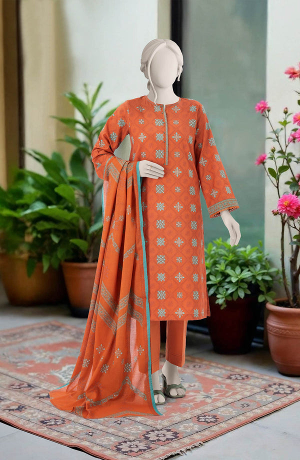 PRINTED LAWN STITCHED 3 PIECE