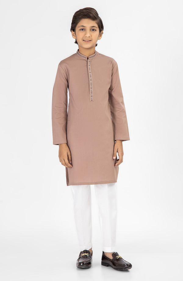 SUMMER'25 BOYS CASUAL KURTA BABY PINK