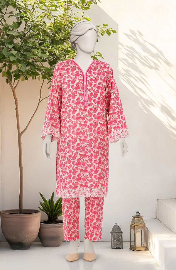 FESTIVE'25 EMBROIDERED PRINTED LAWN 2PCS STITCHED
