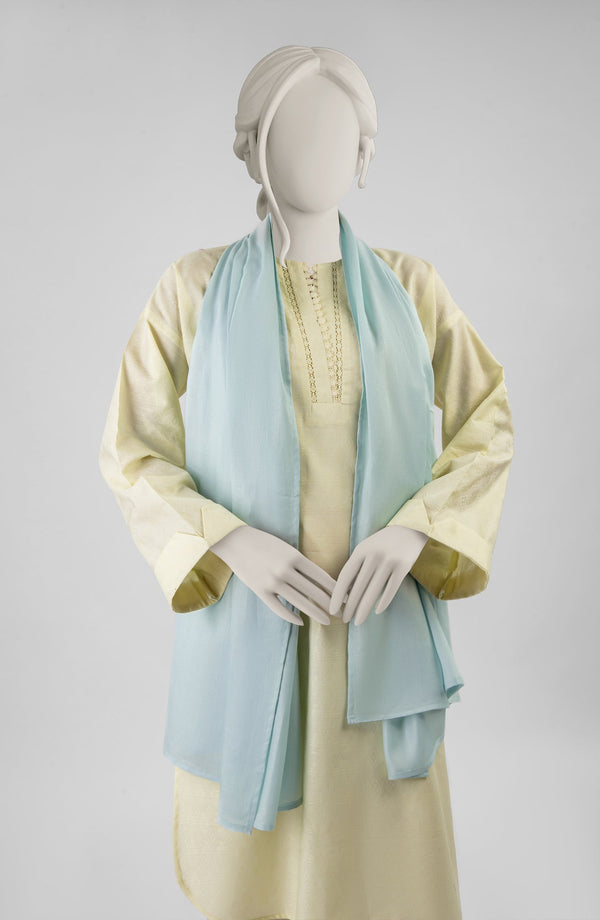 BLUE VISCOSE STOLE