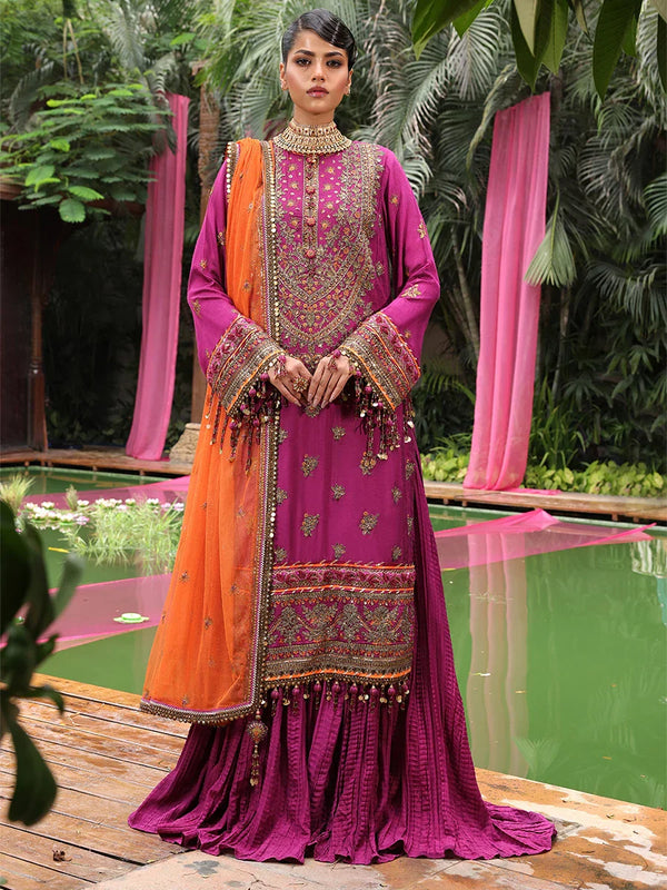3PC STITCHED FESTIVE FORMAL EMBROIDERED SUIT