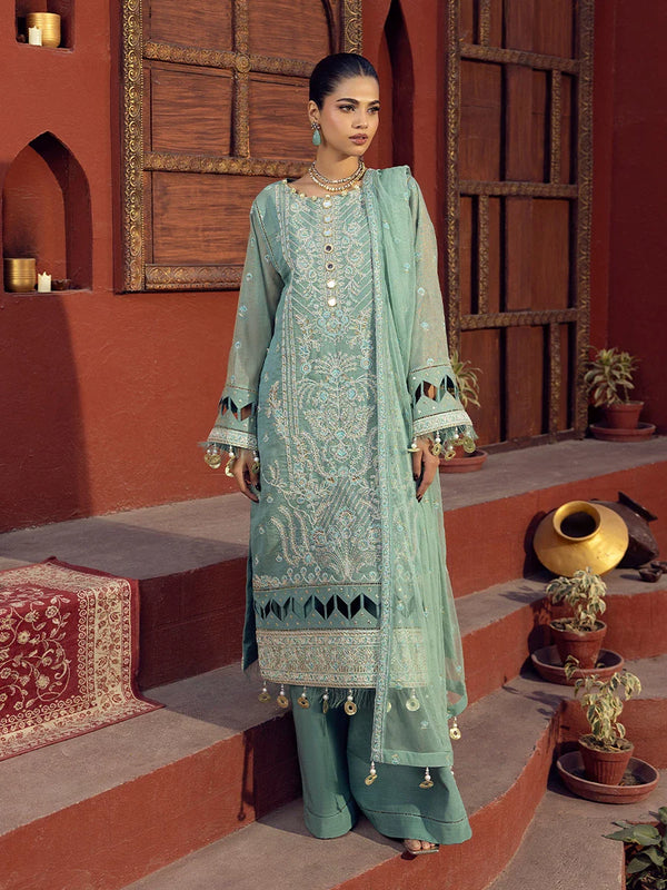 3PC Unstitched Festive Embroidered Suit (JI013)