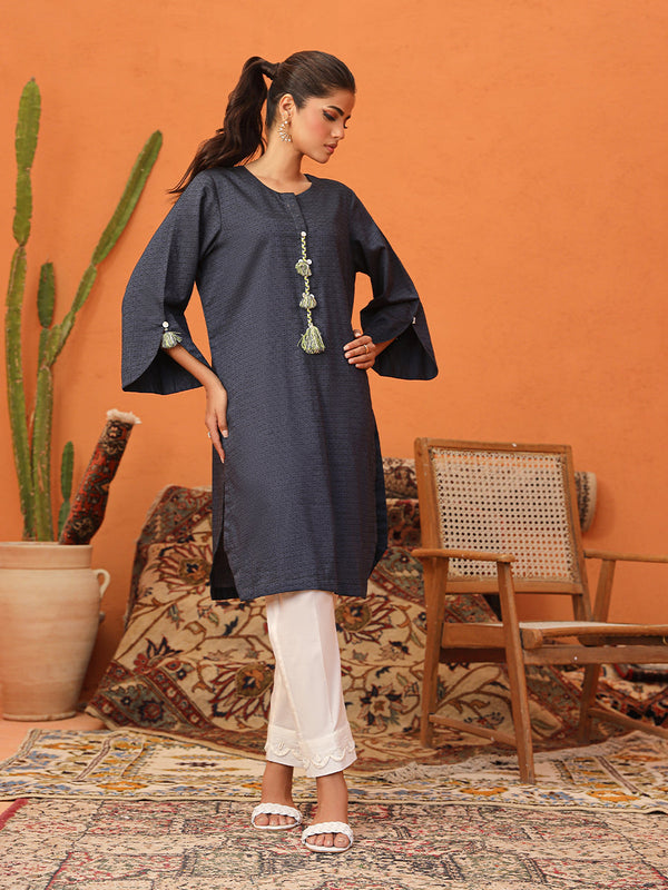 1pc - Stitched Signature Yarn Dyed Shirt