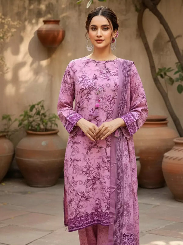 3PC Unstitched Printed Khaddar Suit (SUNS7ASI260)