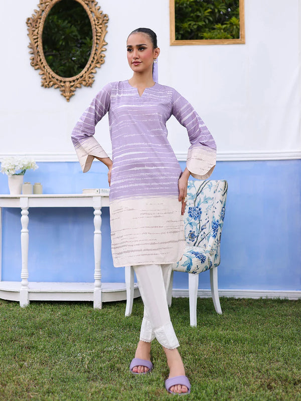 1pc - Stitched Printed Cambric Shirt