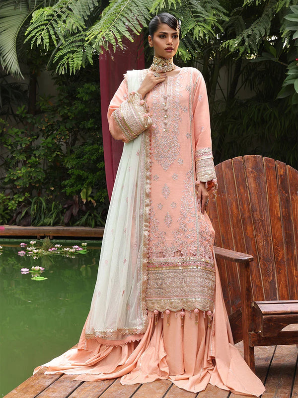 3PC UNSTITCHED FORMAL EMBROIDERED SUIT