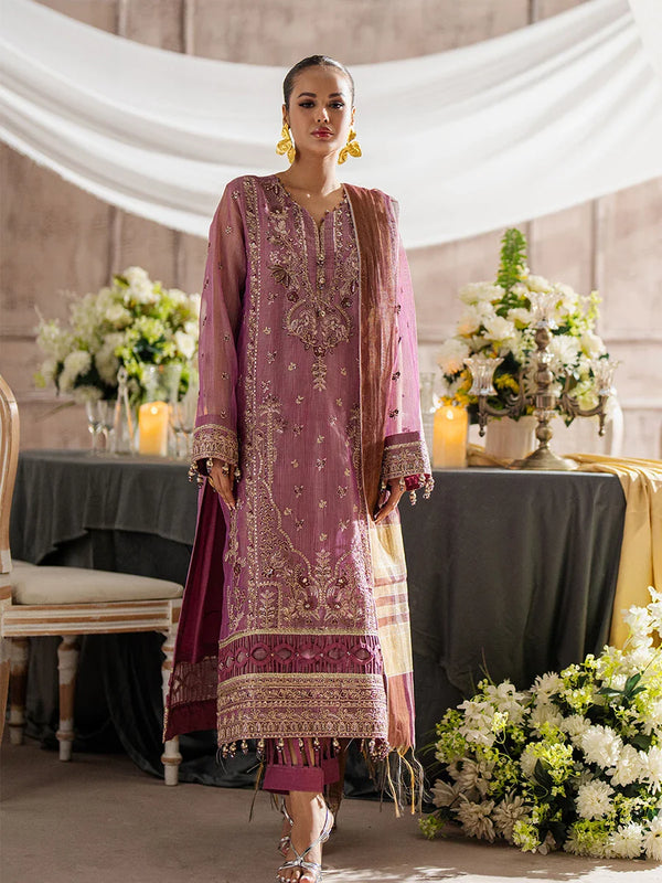 3PC Unstitched Festive Embroidered Suit (JI001)