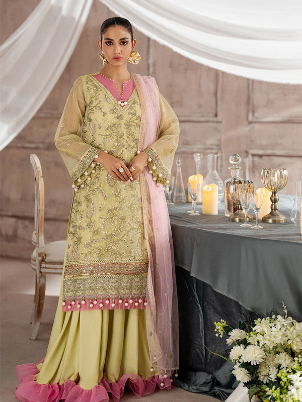 3PC Unstitched Festive Embroidered Suit (JI007)