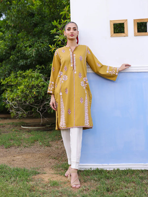 1pc - Stitched Printed Cambric Shirt